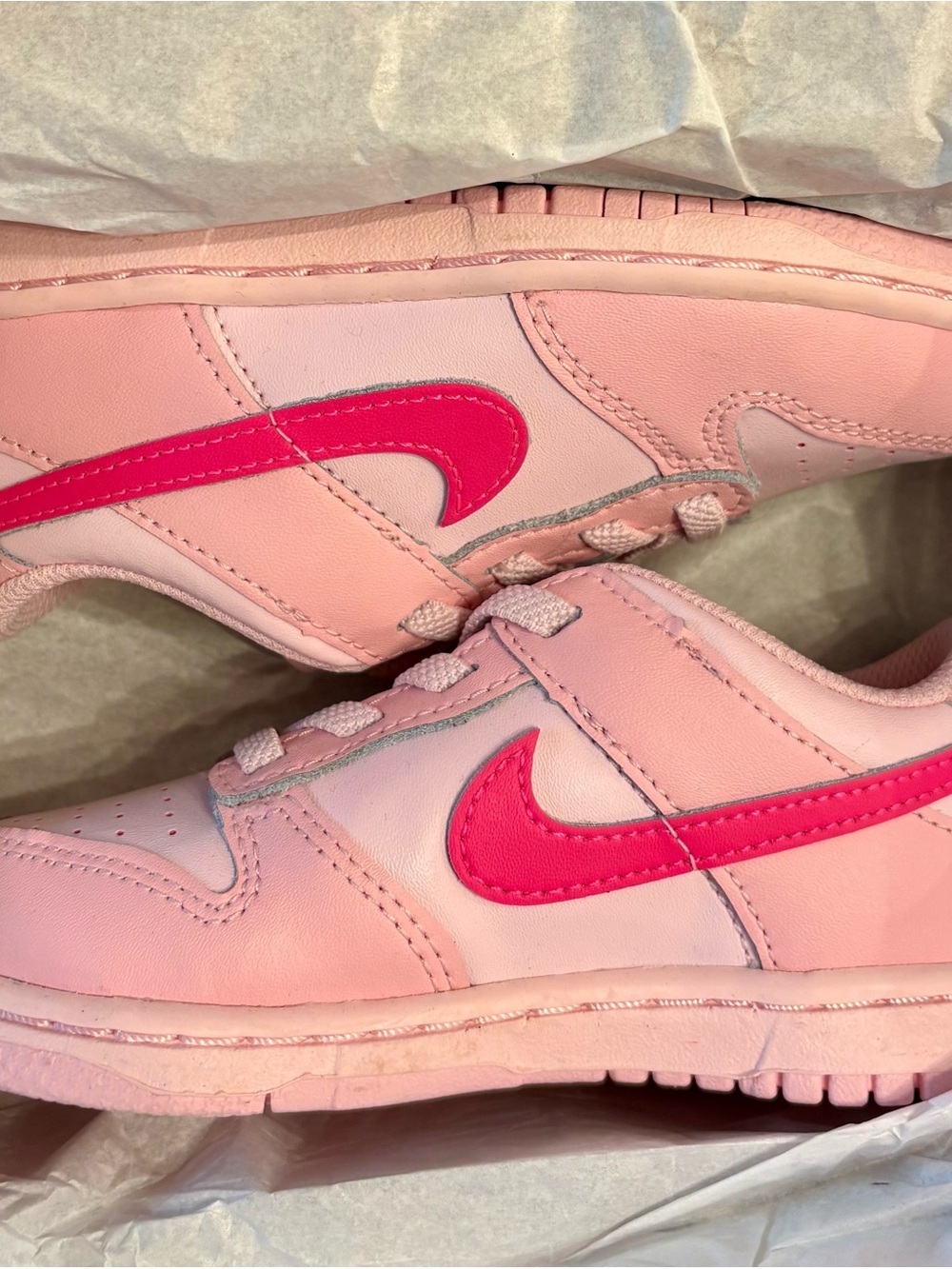 Nike Dunk Low Pink Kids Sneakers Size 9C